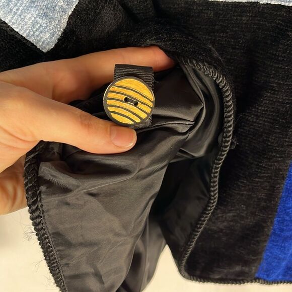 Vintage 1990s Alex Ku Blue Patchwork Cotton Jacket - Picture 7 of 9